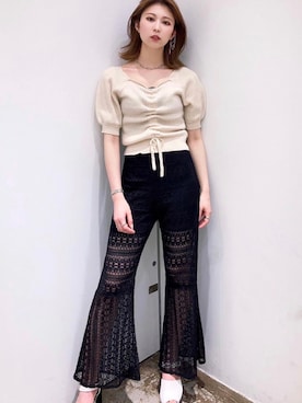 「NOMAE（ノーマエ）のアイテム（パンツ）」を使った、onewayさん（レディース・164cm）の春コーディネート