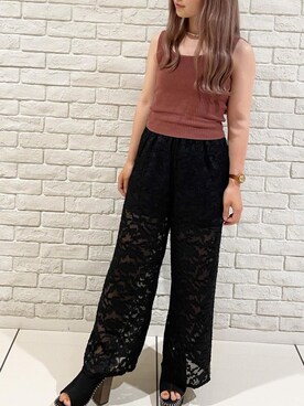 「one way（ワンウェイ）のアイテム（サンダル）」を使った、onewayさん（レディース・160cm）の夏コーディネート
