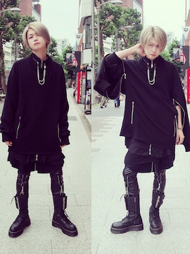 「アイテム（スウェット）」を使った、AZMAXXXさん（メンズ・174cm）の春コーディネート