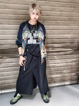 「gunda（ガンダ）のアイテム（アクセサリー）」を使った、AZMAXXXさん（メンズ・174cm）の秋コーディネート