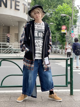 「MIHARAYASUHIRO（ミハラヤスヒロ）のアイテム（パンツ）」を使った、AZMAXXXさん（メンズ・174cm）の夏コーディネート