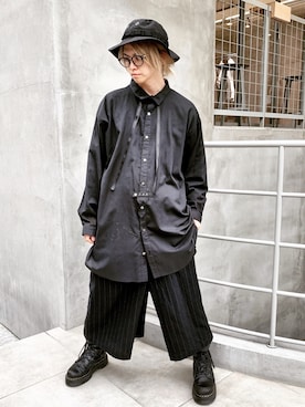 「MIHARAYASUHIRO（ミハラヤスヒロ）のアイテム（スラックス）」を使った、AZMAXXXさん（メンズ・174cm）の冬コーディネート
