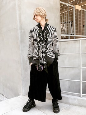 「gunda（ガンダ）のアイテム（アクセサリー）」を使った、AZMAXXXさん（メンズ・174cm）の春コーディネート