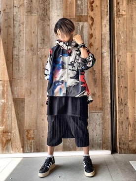 「Y-3（ワイスリー）のアイテム（ジャケット/アウター）」を使った、AZMAXXXさん（メンズ・174cm）の夏コーディネート