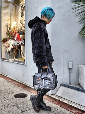 「gunda（ガンダ）のアイテム」を使った、AZMAXXXさん（メンズ・174cm）の冬コーディネート