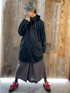 「アイテム（ピアス（両耳用）、ブラック系）」を使った、AZMAXXXさん（メンズ・174cm）の春コーディネート