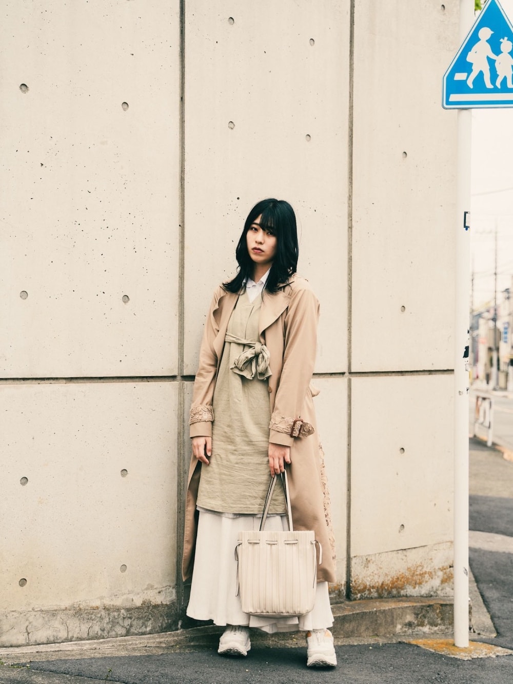 Ameri（アメリ）の「BACK LACE COAT（トレンチコート）」 - WEAR