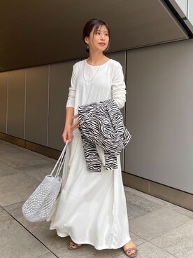 「SHENERY（シーナリー）のアイテム（ブルゾン）」を使った、NAMAI_154cmさん（レディース・154cm）の春コーディネート