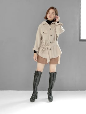 「プラットフォーム」｜sr__aさん（レディース・152cm）の秋コーディネート