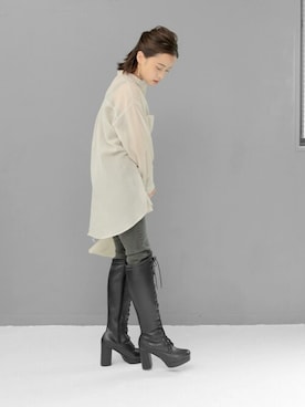 「厚底」｜sr__aさん（レディース・152cm）の秋コーディネート