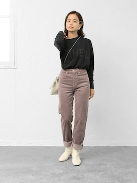 「サイドジップ」｜sr__aさん（レディース・152cm）の秋コーディネート