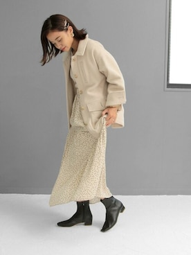 「サイドジップ」｜sr__aさん（レディース・152cm）の秋コーディネート