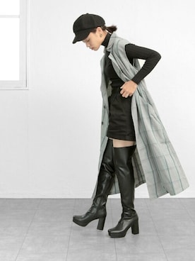 「厚底」｜sr__aさん（レディース・152cm）の秋コーディネート