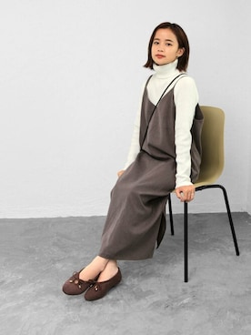 「フラット」｜sr__aさん（レディース・152cm）の秋コーディネート