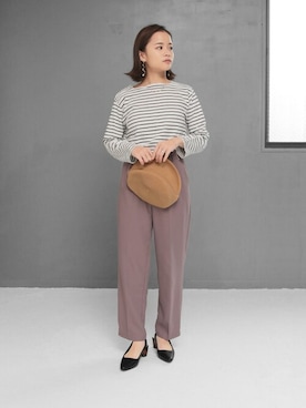 「くすみカラー」｜sr__aさん（レディース・152cm）の冬コーディネート