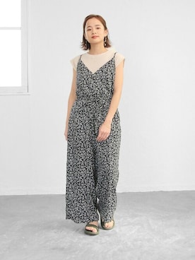 「アイテム（サンダル、グリーン系）」を使った、sr__aさん（レディース・152cm）の春コーディネート