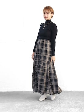 「くすみカラー」｜sr__aさん（レディース・152cm）の秋コーディネート