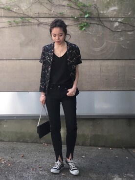 「TODAYFUL（トゥデイフル）のLUKE's Denim（その他パンツ）」を使った、KAORIさん（レディース・163cm）の春コーディネート