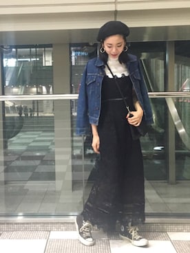 「ETRE TOKYO（エトレトウキョウ）のアイテム（オールインワン・サロペット）」を使った、KAORIさん（レディース・163cm）の秋コーディネート