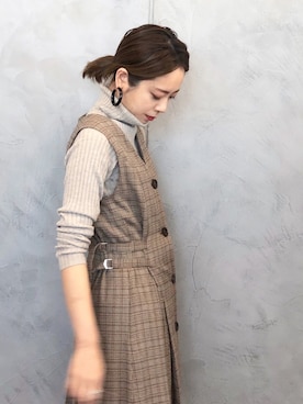 「ETRE TOKYO（エトレトウキョウ）のアイテム（テーラードジャケット）」を使った、KAORIさん（レディース・163cm）の秋コーディネート