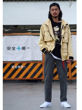 「Journal Standard TRISECT（トライセクト）のアイテム（ジャケット/アウター）」を使った、環王さん（メンズ・177cm）の春コーディネート