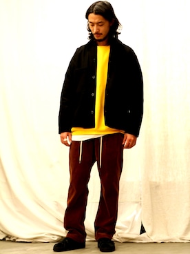 「THE UNION（ザユニオン）のアイテム」を使った、環王さん（メンズ・177cm）の冬コーディネート