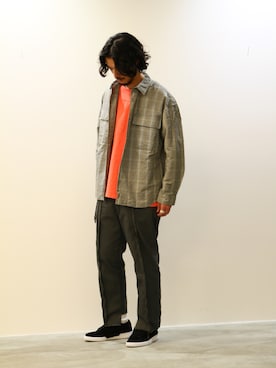 「BOW WOW（バウワウ）のアイテム」を使った、環王さん（メンズ・177cm）の春コーディネート