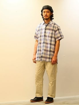 「Kaptain Sunshine（キャプテン サンシャイン）のアイテム」を使った、環王さん（メンズ・177cm）の夏コーディネート