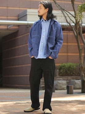 「JOURNAL STANDARD（ジャーナルスタンダード）のアイテム（ブルゾン）」を使った、環王さん（メンズ・177cm）の春コーディネート