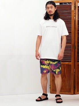 環王さん（メンズ・177cm）の夏コーディネート