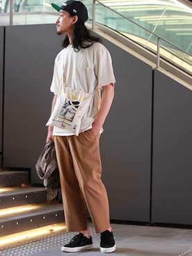 環王さん（メンズ・177cm）の夏コーディネート