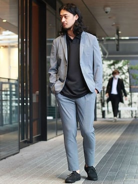 環王さん(メンズ・177cm)の春コーディネート