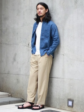 環王さん（メンズ・177cm）の夏コーディネート