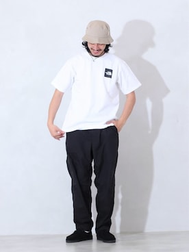 「ノースフェイス」｜環王さん（メンズ・177cm）の春コーディネート