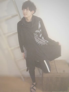 「チャイハネ（チャイハネ）のアイテム（カーディガン/ボレロ）」を使った、おっきー/okky さん（メンズ・178cm）の秋コーディネート