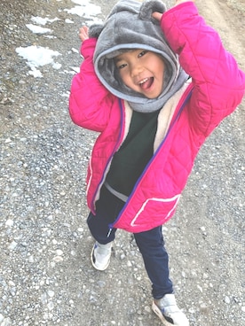 「coen」｜「アイテム（ブルゾン）」を使った、FYRさん（キッズ・110cm）の冬コーディネート