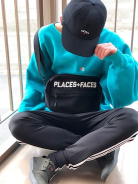 「places+faces」｜まるさん（メンズ・173cm）の春コーディネート