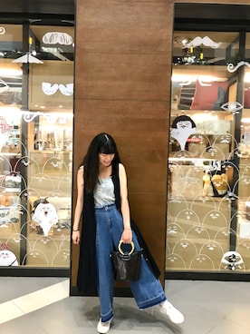 「Samansa Mos2（サマンサ モスモス）のアイテム」を使った、ℚ𝕚𝕒𝕠 𝕐𝕚𝕟𝕘🌙さん（レディース・156cm）の秋コーディネート