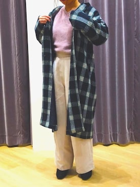 「Te chichi TERRASSE（テチチテラス）のアイテム（チェスターコート）」を使った、たろさんさん（レディース・152cm）の冬コーディネート