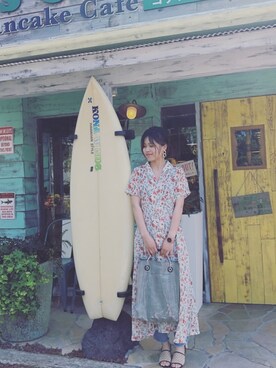 「GRL（グレイル）のアイテム（ピアス（両耳用））」を使った、Miaさん（レディース・156cm）の夏コーディネート