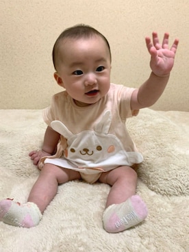 「ベビーコーデ」｜こどもの森e-shopさん（キッズ・80cm）の春コーディネート