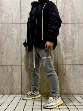 「DRKSHDW by RICK OWENS（ダークシャドウ バイ リックオウエンス）のアイテム（ジャケット/アウター）」を使った、りこぴんさん（メンズ・165cm）の春コーディネート
