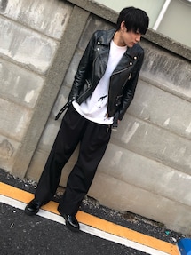 【PT】CHRISTIAN DADA スタジャン レザー 切替 L 20190601201823090_215.jpg