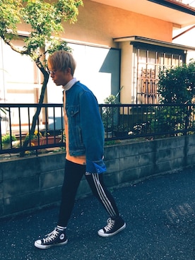 「NUEVO（ヌエボ）のアイテム」を使った、やすゆきさん（メンズ・173cm）の秋コーディネート