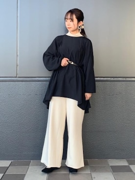 「FEELING MADE（フィーリングメイド）のアイテム」を使った、coen  ますみつさん（レディース・158cm）の春コーディネート