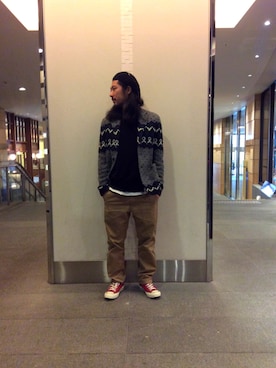 「T-JACKET（ティージャケット）のアイテム」を使った、misoさん（メンズ・168cm）の冬コーディネート