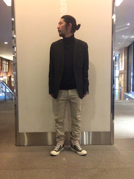 「ROYAL ROW（ロイヤル ロウ）のアイテム」を使った、misoさん（メンズ・168cm）の冬コーディネート