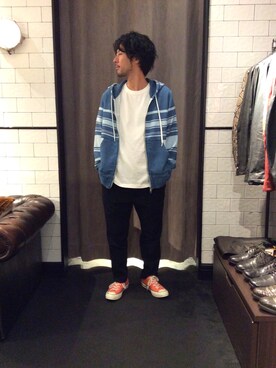 「SEAGREEN（シーグリーン）のアイテム」を使った、misoさん（メンズ・168cm）の春コーディネート