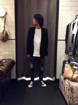 「TRANSIT（トランジット）のアイテム（ジャケット/アウター）」を使った、misoさん（メンズ・168cm）の秋コーディネート