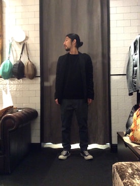 「TRANSIT（トランジット）のアイテム（ジャケット/アウター）」を使った、misoさん（メンズ・168cm）の冬コーディネート